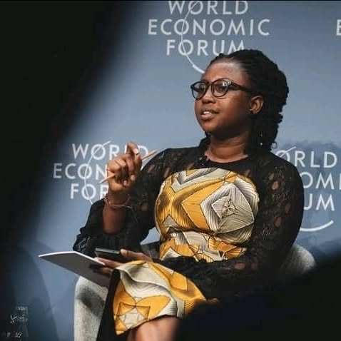 Nyifamu Manzo at a speaking engagement