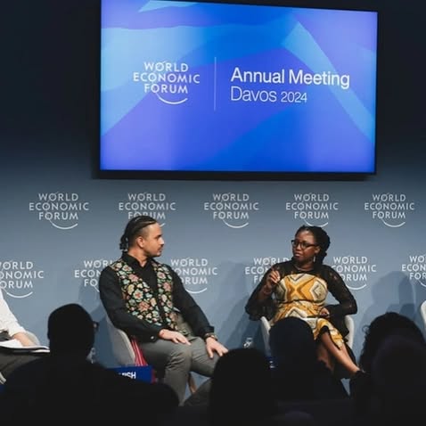 Nyifamu Manzo at a speaking engagement