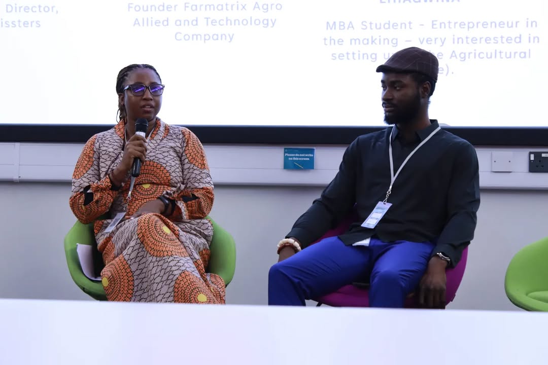 Nyifamu Manzo at a speaking engagement